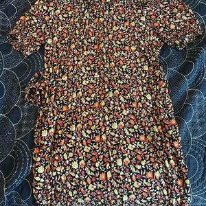 Boden Floral Print Dress with Belt